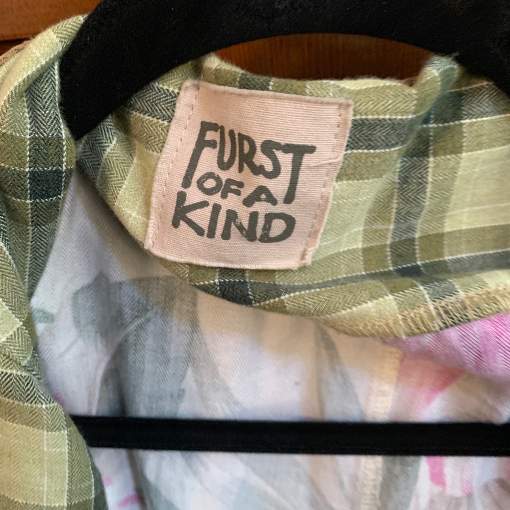 LF Floral Back Reworked Hooded Flannel - - Picture 3 of 4